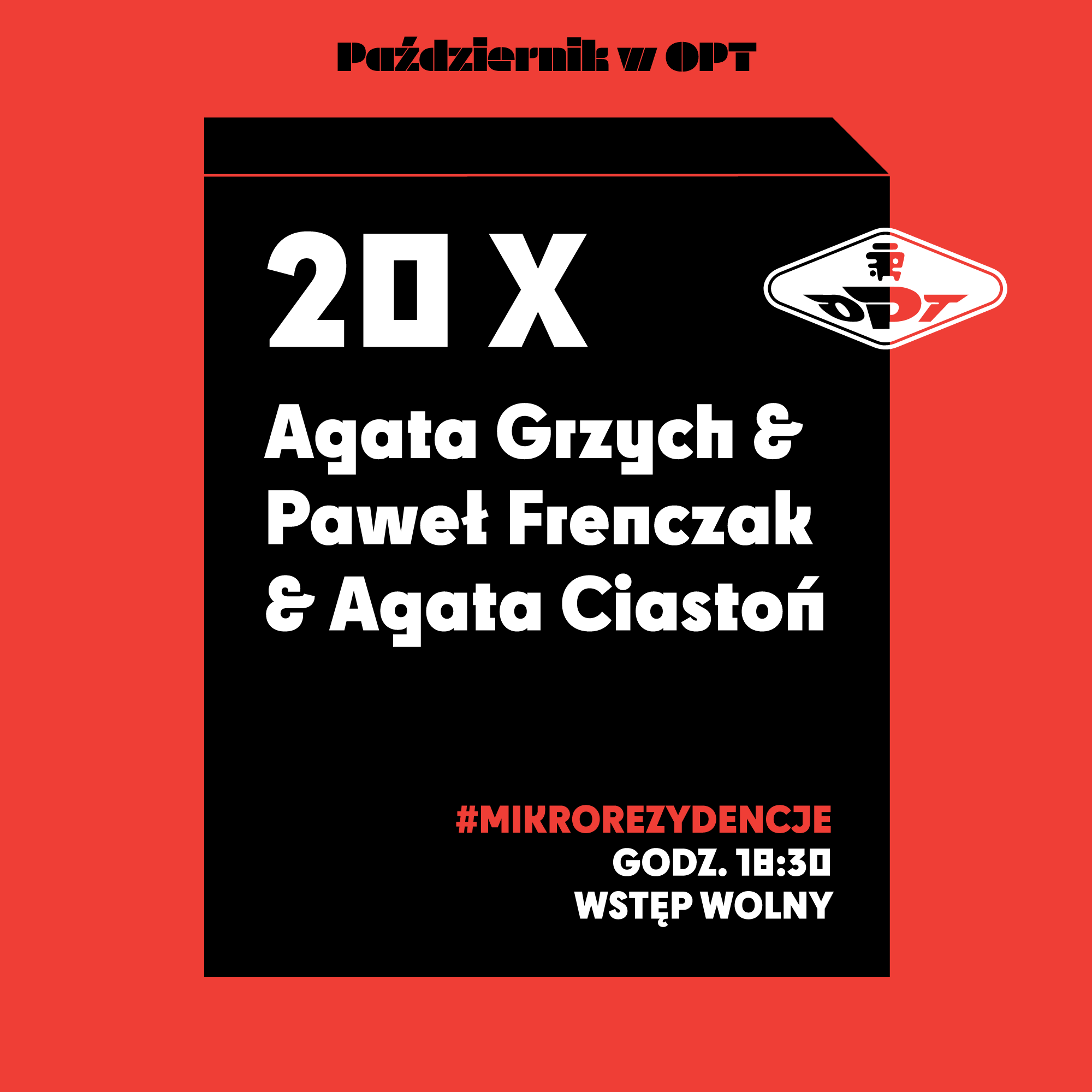Agata Grzych, Paweł Frenczak, Agata Ciastoń – spotkanie (20.10)